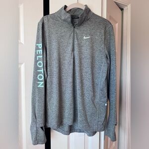 Nike x Peloton women’s dri-fit half zip pullover.